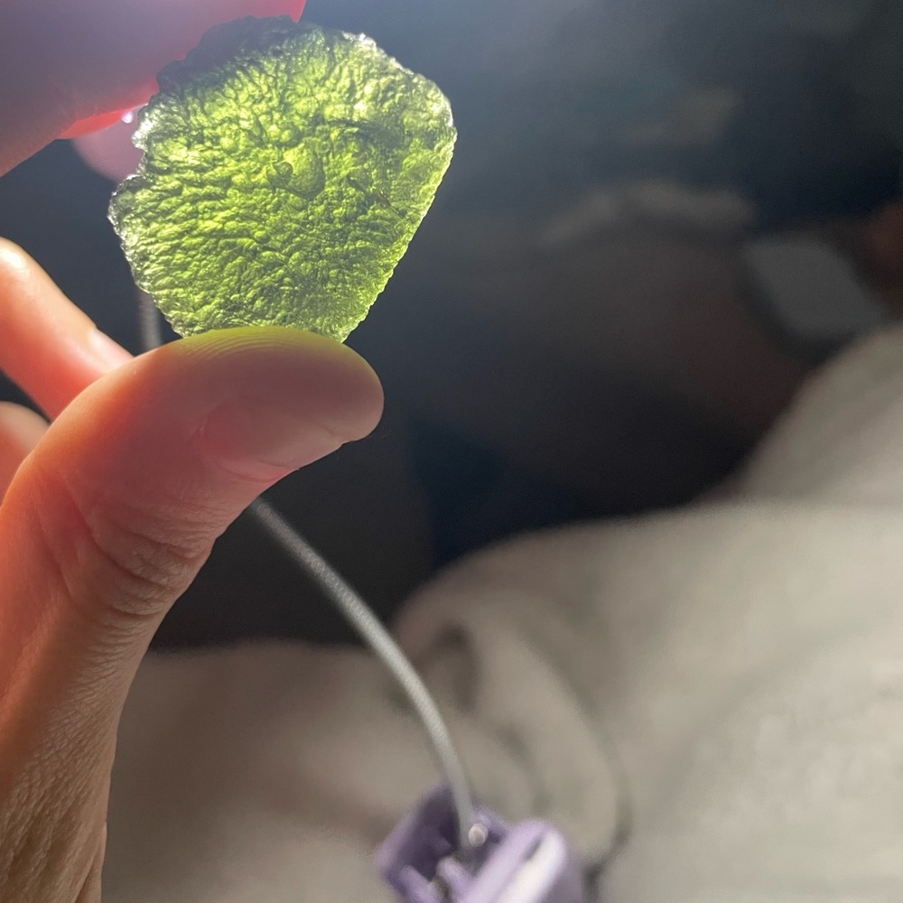 Authentic Czech Large Raw Moldavite (Tektite) Stone - Picture 4 of 7